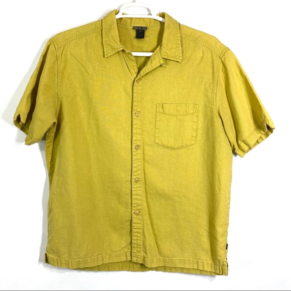 REI Other - REI Men’s Woven Hemp Short Sleeve Button-Down Top